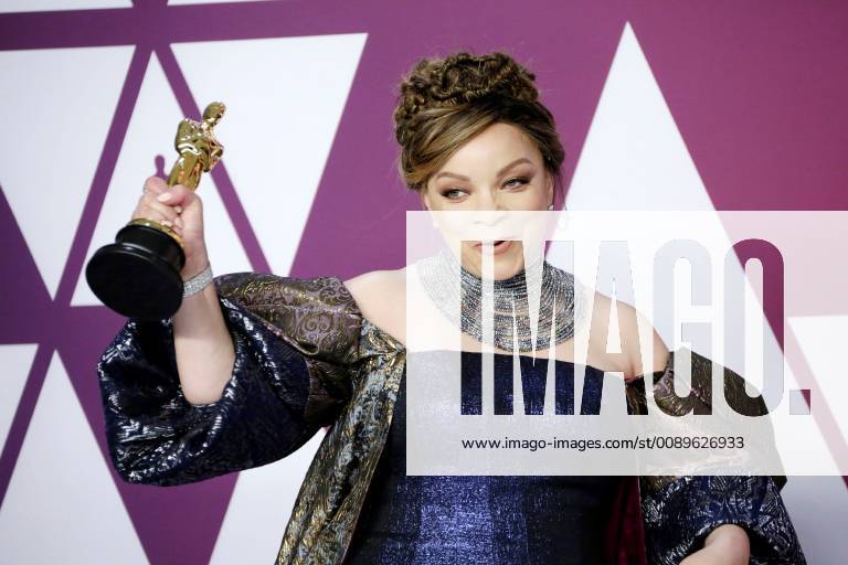 Ruth Carter poses with the best costume design statuette for Black Panther during the 91th Academy Awards, in Hollywood, California, United States, 24 February 2019. 91st Academy Awards in Hollywood !ACHTUNG: NUR REDAKTIONELLE NUTZUNG!