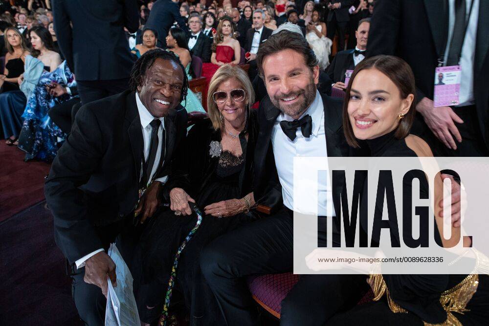 Gloria Campano, Oscar nominee Bradley Cooper, and Irina Shayk, during The 91st Oscars at the Dolby® Theatre in Hollywood, CA on Sunday