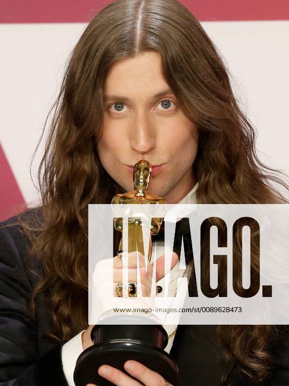 Ludwig Goransson, winner of Best Music (Original Score) for Black Panther, appears backstage with his Oscar during the 91st annual Academy Awards at Loews Hollywood Hotel in the Hollywood section of Los Angeles on February 24, 2019. LAP20190224750r JOHNxANGELILLO