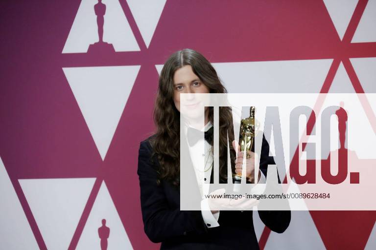Ludwig Goransson poses with the best original score statuette for Black Panther during the 91th Academy Awards, in Hollywood, California, United States, 24 February 2019. 91st Academy Awards in Hollywood !ACHTUNG: NUR REDAKTIONELLE NUTZUNG!