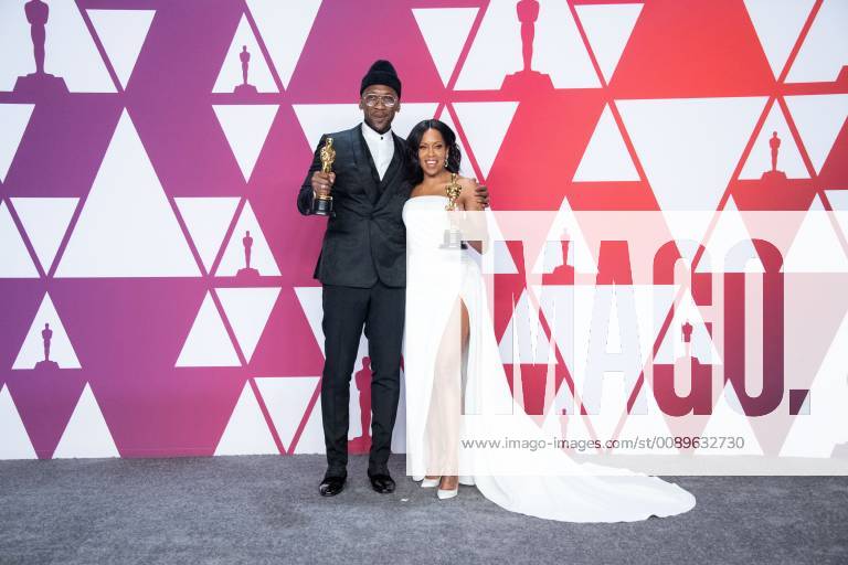 Hollywood, California, U.S. - Oscar Winners Mahershala Ali and Regina King pose backstage during the live ABC Telecast of The 91st Oscars at the Dolby Theatre in Hollywood. Hollywood U.S. - ZUMAz03_ 20190224_sha_z03_909