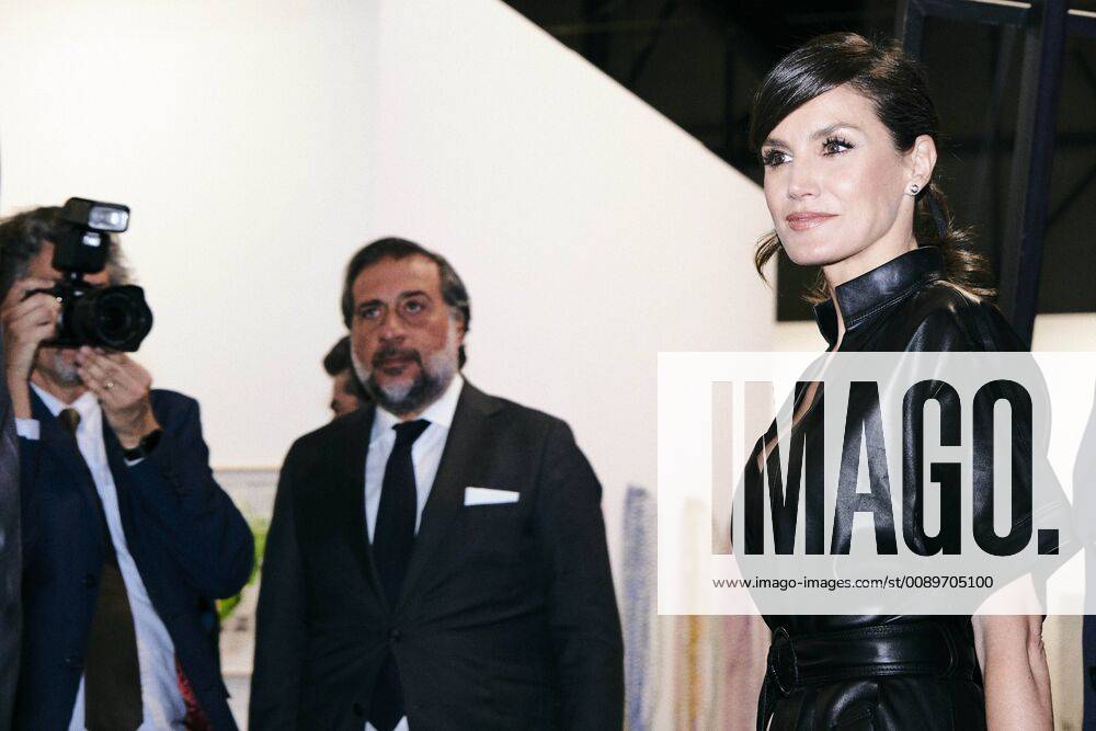 Madrid Queen Letizia and King Felipe during the opening of the International Contemporary Art Fair ARCO at the IFEMA Exhibition Centre on the 2nd day of the 2 day statevisit with the president of Peru, Martin Vizcarra Cornejo and Maribel Diaz Cabello in Madrid. No Spain