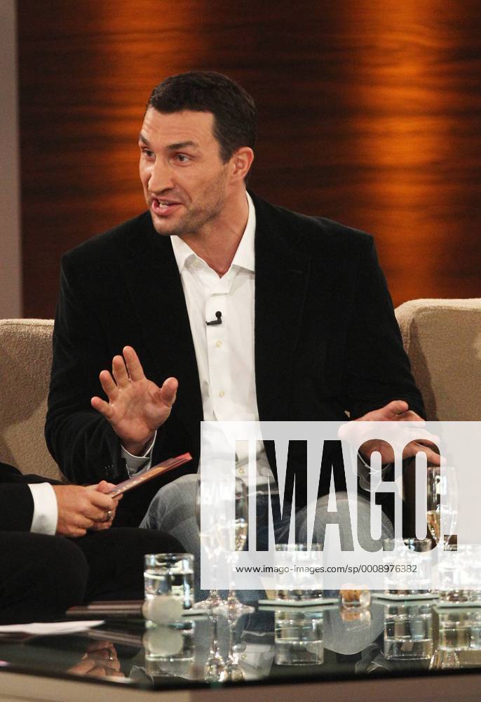 Samstag 05.11.2011, in Leipzig, TV Unterhaltungsshow Wetten, dass...? im ZDF Wladimir Klitschko DeFodi031