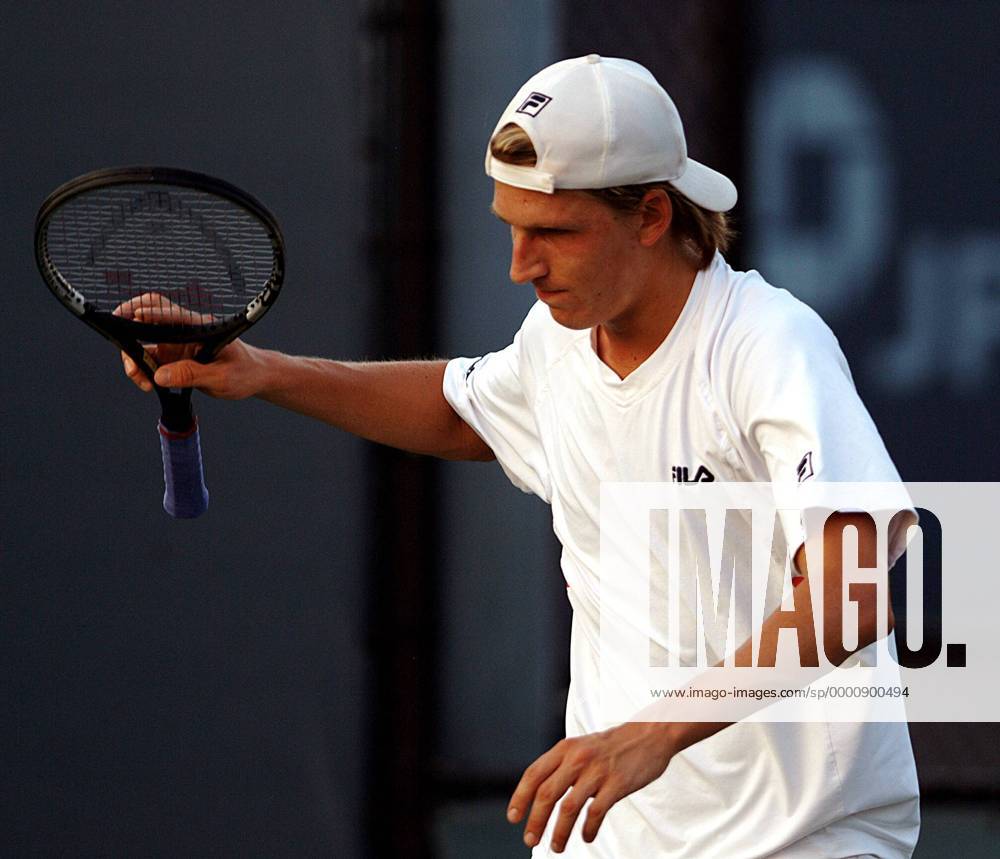 Maximilian Abel (Deutschland) sauer Tennis Herren US Open 2003, Grand Slam, ATP-Tour, Vdig Einzelbild Flushing Meadow, Meadows New York Enttäuschung