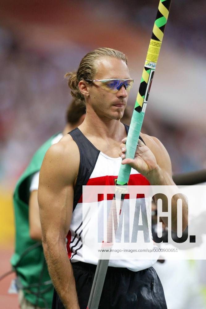 Tim Lobinger (Deutschland) Leichtathletik WM Herren Weltmeisterschaft 2003, Nationaltrikot, Einzelbild Paris