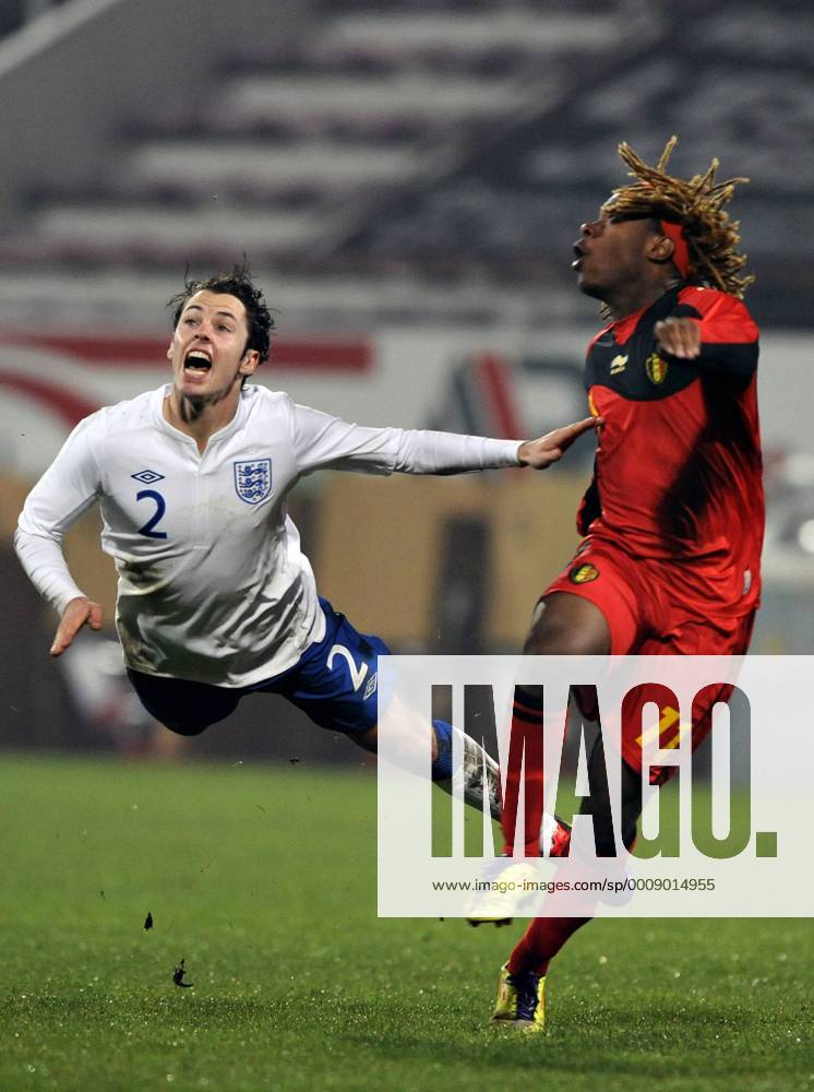 FOOTBALL UEFA EURO 2013 QUALIFICATION UNDER 21 BELGIUM ENGLAND ZIGUY BADIBANGA ADAM SMITH Picture Michel GOUVERNEUR © REPORTERS PRESS AGENCY