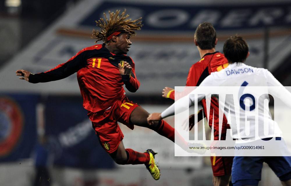 FOOTBALL UEFA EURO 2013 QUALIFICATION UNDER 21 BELGIUM ENGLAND ZIGUY BADIBANGA CRAIG DAUWSON Picture Michel GOUVERNEUR © REPORTERS PRESS AGENCY