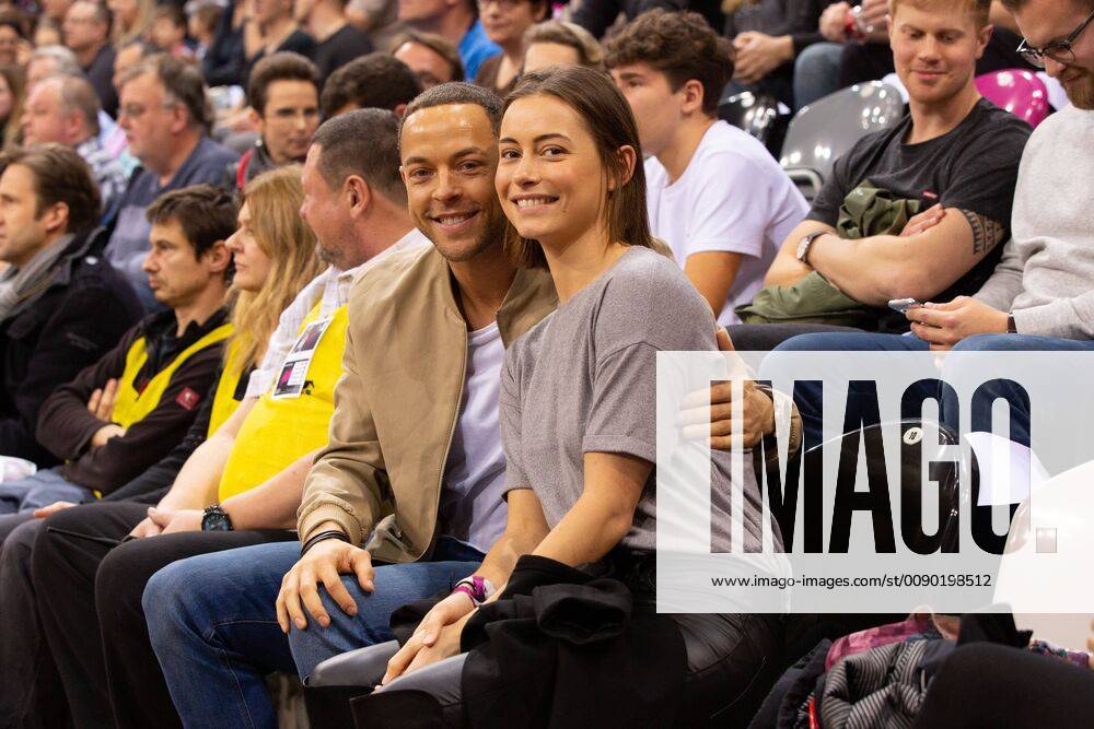 Bonn Germany 17 03 2019 Basketball Bundesliga BBL Telekom Baskets Bonn vs BG Goettingen Andrej Mangold and Jenny Lange Basketball BBL Telekom Baskets Bonn vs BG Goettingen