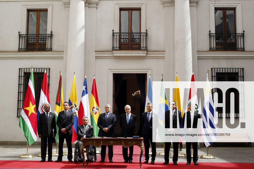 Santiago March 22, 2019 Presidents sign agreement to renew and strengthen the integration of South America at La Moneda Palace Ramon Monroy Aton Chile Santiago Chile Aton 295919