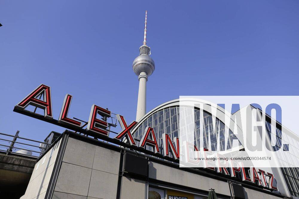 Germany Berlin Alexanderplatz Train Station and Television Tower