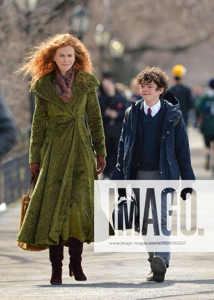 March 27 2019 New York New York United States Actors Nicole Kidman and Noah Jupe were on the set of the new movie The Undoing on March 27 2019 in New York City New York United States - ZUMAny1_ 20190327_zaf_ny1_039
