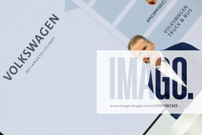 Herbert DIESS Chairman of the Board of Management CEO Annual Press Conference of Volkswagen AG Aktiengesellschaft in Wolfsburg on 12 03 2019
