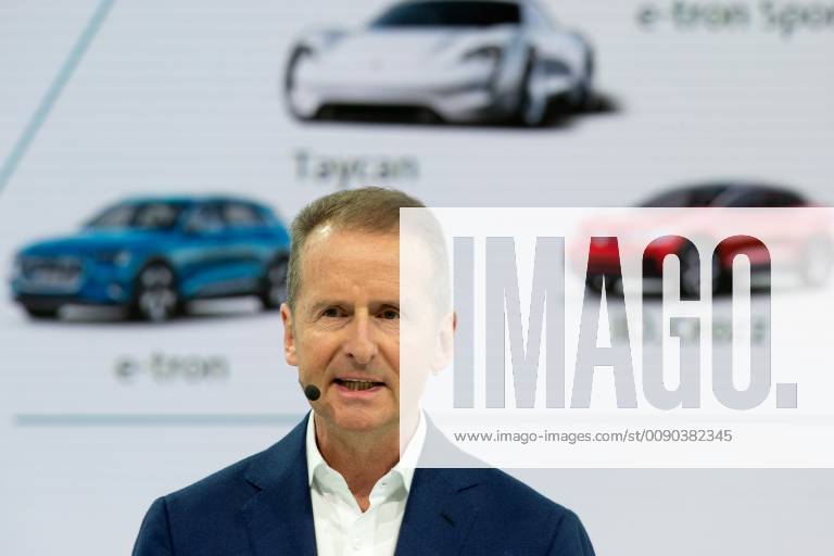 Herbert DIESS Chairman of the Board of Management CEO Annual Press Conference of Volkswagen AG Aktiengesellschaft in Wolfsburg on 12 03 2019