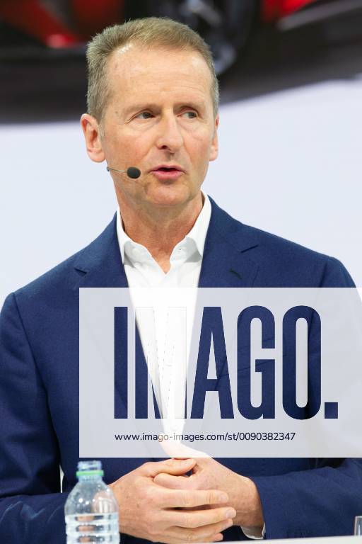 Herbert DIESS Chairman of the Board of Management CEO Annual Press Conference of Volkswagen AG Aktiengesellschaft in Wolfsburg on 12 03 2019