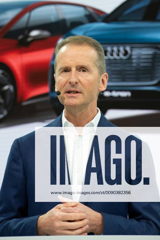 Herbert DIESS Chairman of the Board of Management CEO Annual Press Conference of Volkswagen AG Aktiengesellschaft in Wolfsburg on 12 03 2019