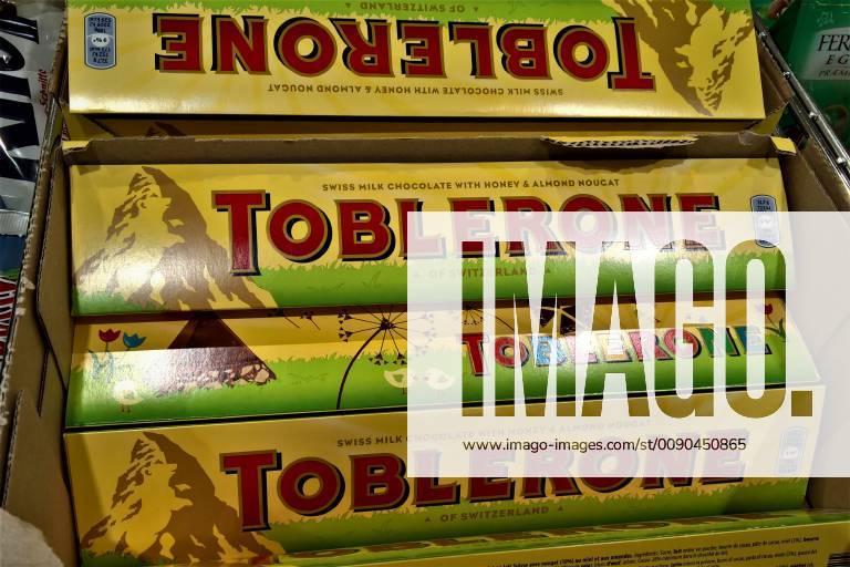 Toblerone is a Swiss chocolate brand which has been produced since 1990 by the US American manufacturer Mondelez International formerly Kraft Foods and sold in 122 countries of the world Originally Toblerone was produced by Tobler and Cie The only Toblerone factory in the world is in Bern Toblerone has a triangular cross-section and is available in various sizes either as whole m