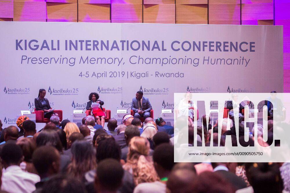 (190404) -- KIGALI, April 4, 2019 -- Participants discuss on a panel session during an international conference on genocide in Kigali, capital of Rwanda, on April 4, 2019. Over 500 participants including scholars and policy makers across the world on Thursday gathered at an international conference on genocide in Rwandan capital Kigali, where Rwanda s achievements in unity and reconciliation after the 1994 genocide were applauded. ) RWANDA-KIGALI-INT L CONFERENCE-GENOCIDE CyrilxNdegeya
