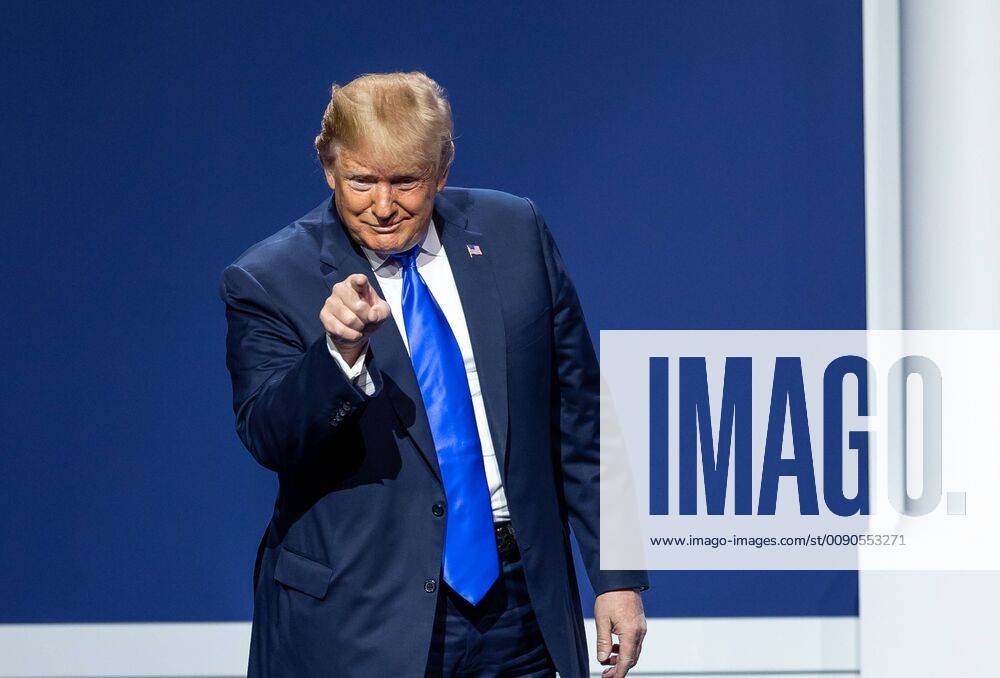 LAS VEGAS, NV - April 6, 2019: President Donald J. Trump pictured at The Republican Jewish Coalition Annual Leadership Meeting at The Venetian Resort in Las Vegas, NV on April 6, 2019.