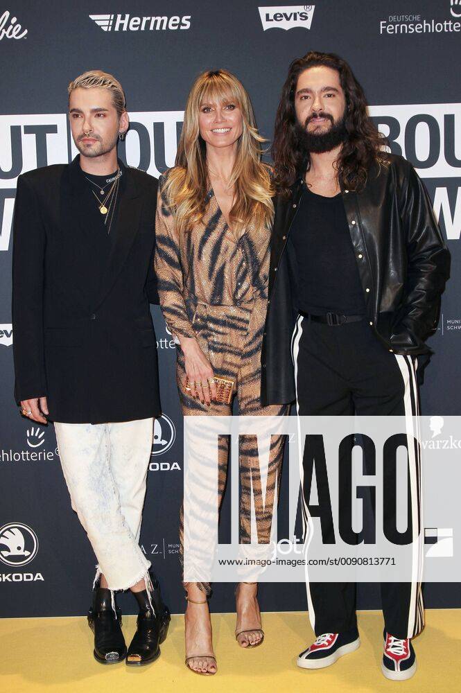 Bill Kaulitz Heidi Klum and Tom Kaulitz at the presentation of the 3 About You Awards 2019 in the Bavaria Studios Munich 18 04 2019 Foto:xF.xGulottax xFuturexImage