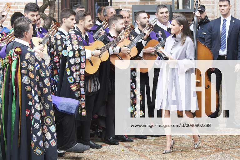 Alcala Queen Letizia and King Felipe during the ‘’Miguel de Cervantes’’ 2018 literature prize to Uruguayan poet Ida Vitale in Lengua Castellana at the university of Alcala de Henares. The Cervantes Award, worth at 125,000 euro cash prize, is the most important prize to literature in spanish and the awarding ceremony is held each 23 April to mark Miguel de Cervantes death date No Spain