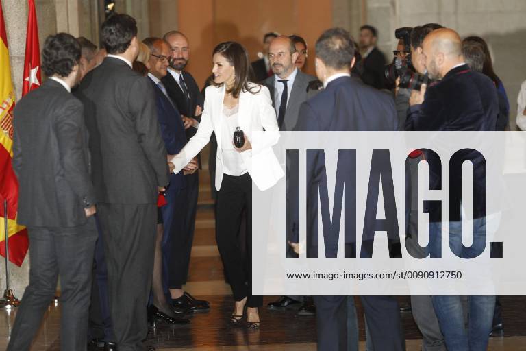 The queen Letizia Ortiz attend the delivery of awards of childrens literature Barco de Vapor y Gran Angular Photo Jose Cuesta 261 Cordon Press Cordon Press Press JosexCuesta