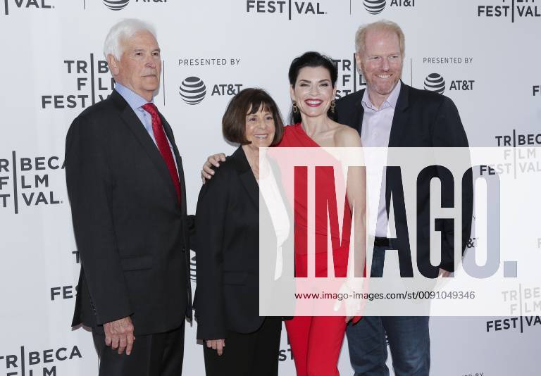 Noah Emmerich, Richard Preston, Lt. Col. Nancy Jaax and Julianna Margulies arrive on the red carpet at Tribeca TV: The Hot Zone from National Geographic at the 2019 Tribeca Film Festival on April 30, 2019 in New York City. NYP20190430130 JOHNxANGELILLO