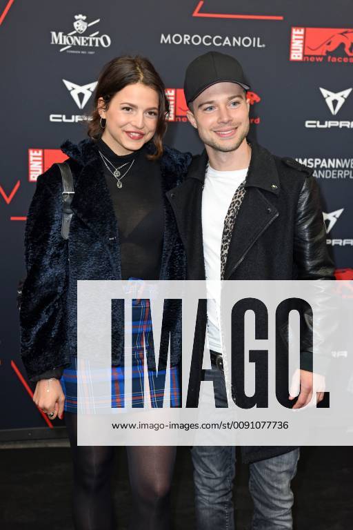 Nina Kaiser Jascha Rust at the BUNTE New Faces Award Film at the transformer station in Berlin on 02 05 2019