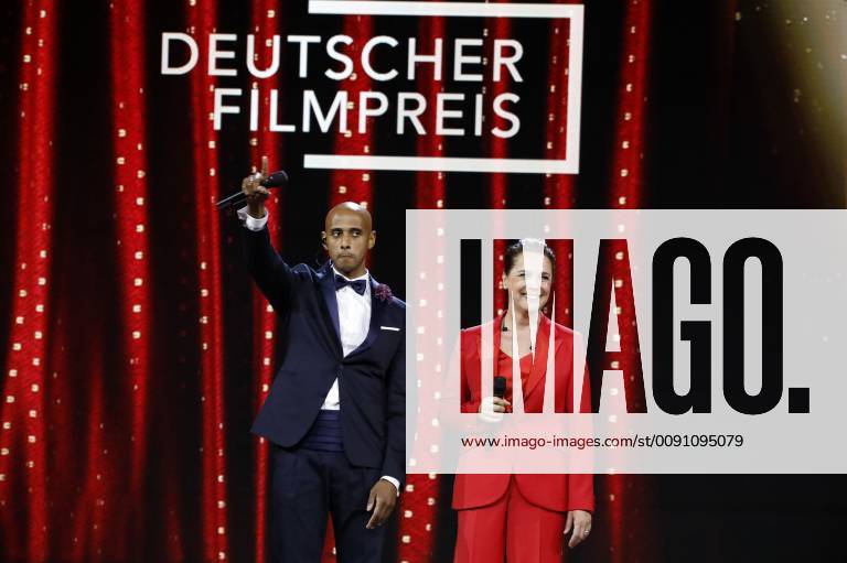 Tedros Teclebrhan and Desiree Nosbusch at the presentation of the German Film Award 2019 at Messe Berlin Berlin 03 05 2019 Foto:xS.xGabschx xFuturexImage