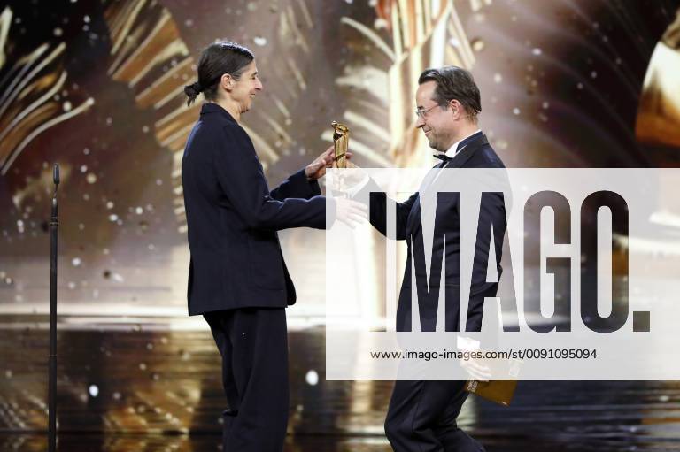 Susanne Hopf and Jan Josef Liefers at the presentation of the German Film Award 2019 at Messe Berlin 03 05 2019 Foto:xS.xGabschx xFuturexImage