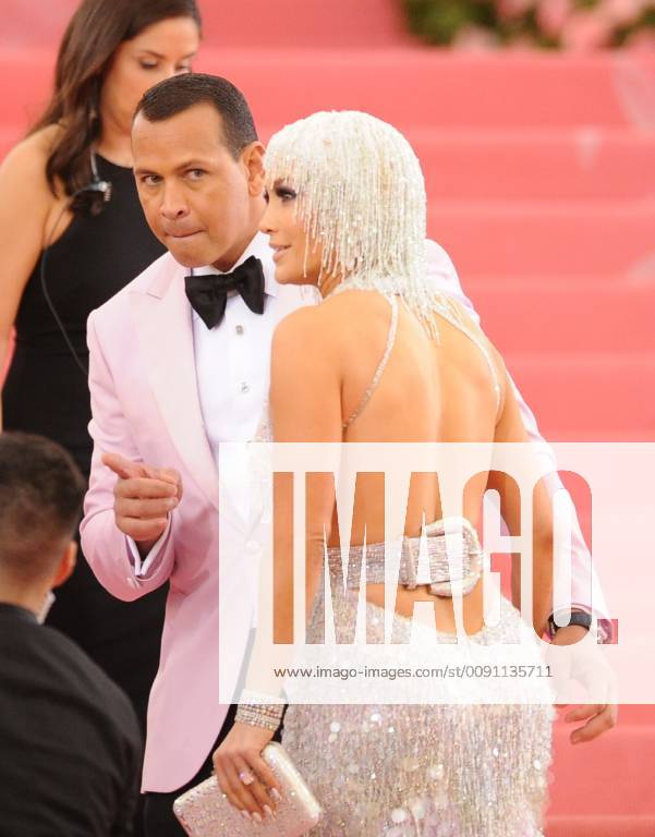 Alex Rodriguez and Jennifer Lopez at The 2019 Met Gala Celebrating Camp: Notes on Fashion at Metropolitan Museum of Art on May 06, 2019 in New York City.