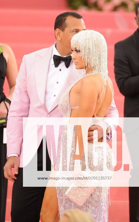 Alex Rodriguez and Jennifer Lopez at The 2019 Met Gala Celebrating Camp: Notes on Fashion at Metropolitan Museum of Art on May 06, 2019 in New York City.