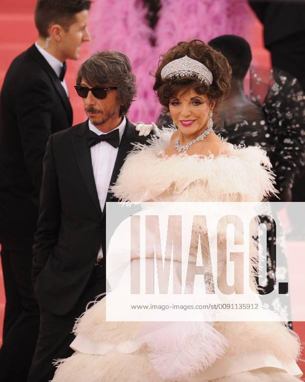 Joan Collins at The 2019 Met Gala Celebrating Camp: Notes on Fashion at Metropolitan Museum of Art on May 06, 2019 in New York City.