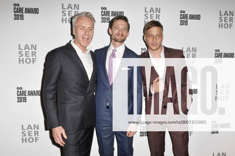 Tom Junkersdorf August Wittgenstein and Tom Wlaschiha at the presentation of the GQ Care Award 2019 in 20Â° Restobar Düsseldorf 08 05 2019 Foto:xF.xFuturexImage