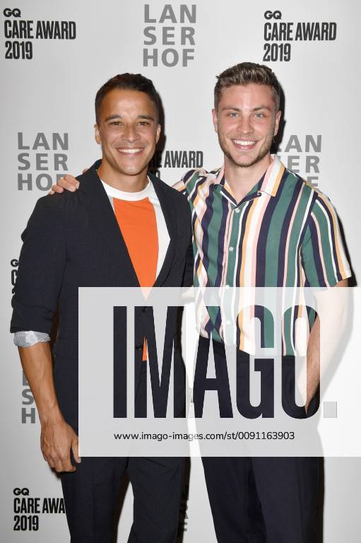 Kostja Ullmann and Jannik Schümann at the presentation of the GQ Care Award 2019 in the 20° Restobar Düsseldorf 08 05 2019 Foto:xF.xFuturexImage