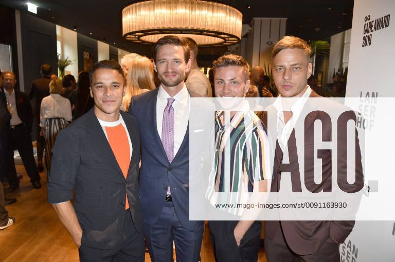 Kostja Ullmann August Wittgenstein Jannik Schümann and Tom Wlaschiha at the presentation of the GQ Care Award 2019 in the 20° Restobar Düsseldorf 08 05 2019 Foto:xF.xFuturexImage