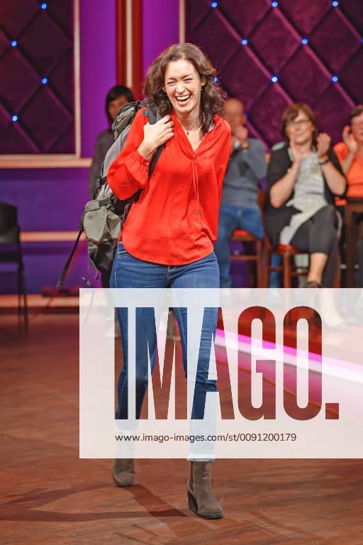 MDR Riverboat Director Julia Finkernagel on the occasion of the recording of the MDR talk show Riverboat on 10 05 2019 in Studio 3 of Mediacity Leipzig 20190510SFL0010