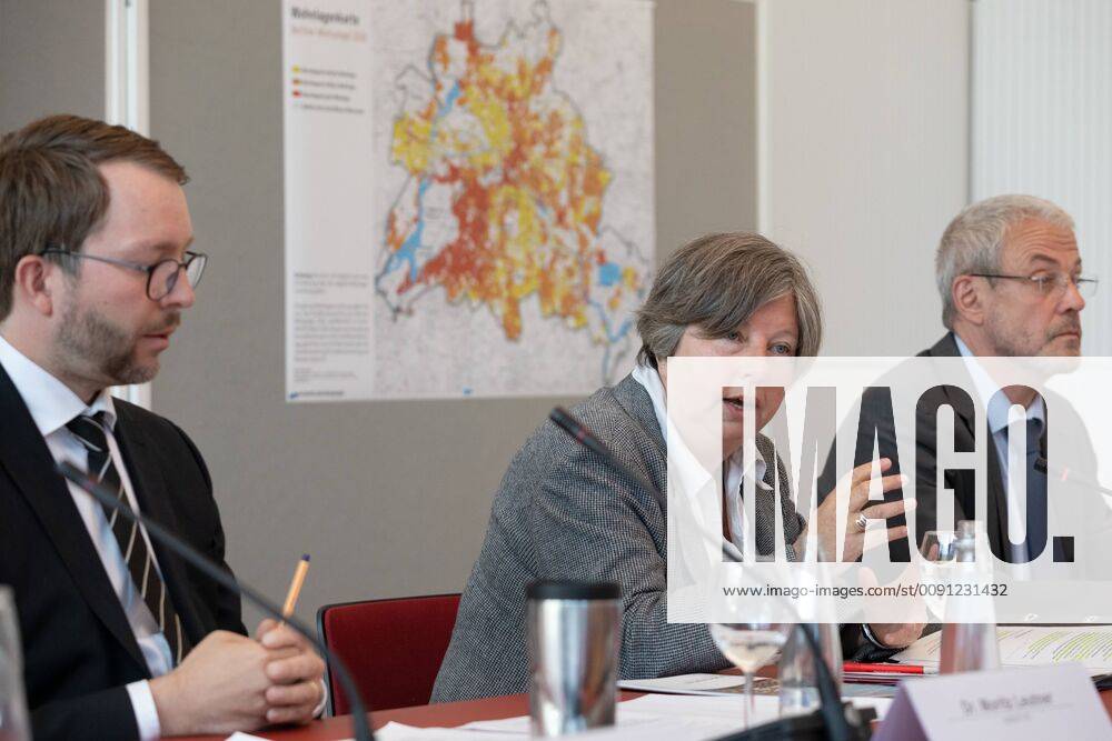 Berliner Mietspiegel 2019 The Berlin Senator for Urban Development and Housing Katrin Lompscher at the presentation of the Berlin Mietspiegel 2019 at the Senate Department for Urban Development and Housing Berlin Berlin Germany