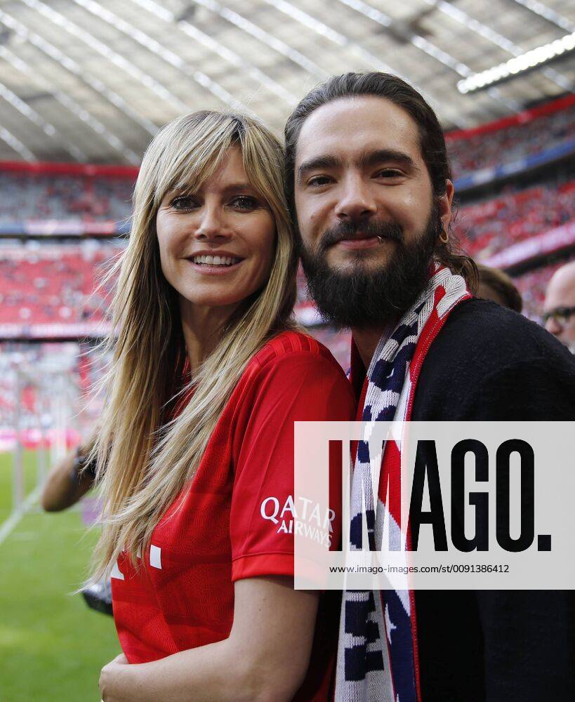 Heidi Klum and Tom Kaulitz in the Allianz Arena Heidi Klum and Tom Kaulitz in the Allianz Arena, Munich Bayern Germany Allianz Arena