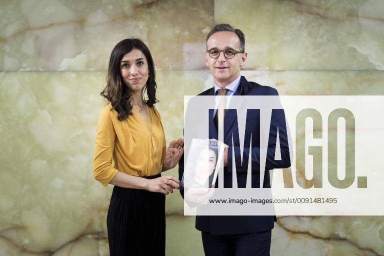Federal Foreign Minister Heiko Maas R , SPD, meets Nadia Murad L , Nobel Peace Prize Laureate, for joint talks in Berlin, 23 05 2019 Berlin Germany