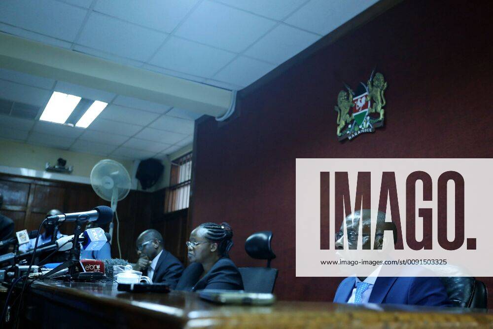 Nairobi, Kenya - From left: Judges Chacha Mwita, Roselyne Aburili and John Mativo seen making an unanimous declined to decriminalize consensual same sex. Religious leader Archbishop Alfred Rotich said LGBT community should seek prayer and counselling..LGBT community wanted the court to decriminalize consensual same sex but Judges Chacha Mwita, Roselyne Aburili and John Mativo in a unanimous decision declined. Nairobi Kenya - ZUMAs197 20190524_zaa_s197_135