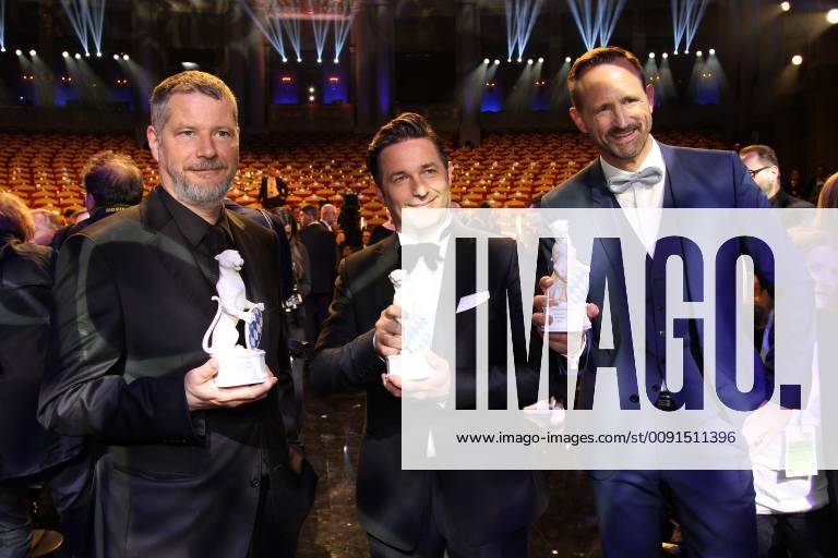 Andreas Prochaska, Marcus Ammon, Oliver Vogel, Bavarian Television Prize 2019 at the Prinzregententheater in Munich on 25 05 2019