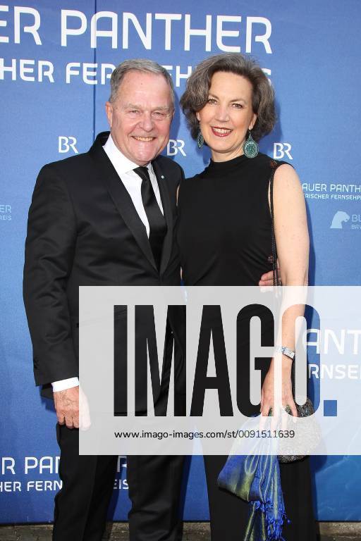 Wolfgang Heubisch with wife Barbara, Bavarian Television Prize 2019 at the Prinzregententheater in Munich on 25 05 2019