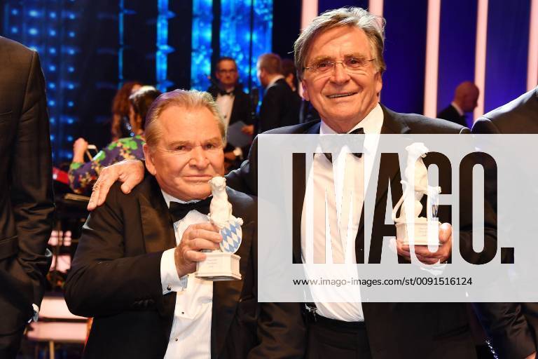 The two prizewinners Fritz and Elmar Wepper at the award ceremony of the Bavarian Television Prize on 24 05 2019 at the Prinzregententheater in Munich Bavarian Television Prize 2019 in Munich