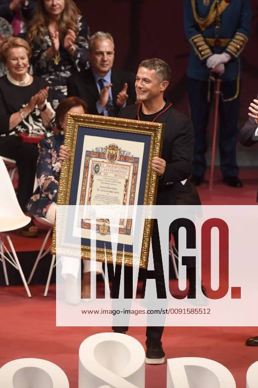 The singer Alejandro Sanz receives the gold medal of the city of Seville that names him as an adopted son, Thursday, May 30, 2019 Cordon Press