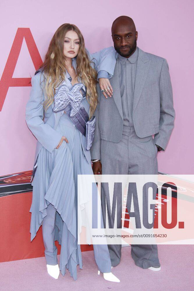 NEW YORK, NY - JUNE 3: Gigi Hadid and Virgil Abloh at the 2019 CFDA Fashion Awards at the Brooklyn Museum of Art on June 3, 2019 in New York City.