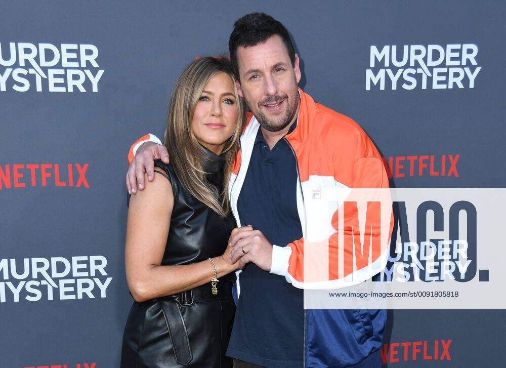Westwood, California - Jennifer Aniston, Adam Sandler. Netflix s Murder Mystery Los Angeles Premiere held at Regency Village Theater. Photo Credit: Birdie Thompson AdMedia 241582 2019-06-10 California Westwood Etats-Unis