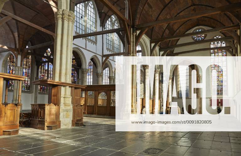 Interior of Oude Kerk (Old Church), Amsterdam, North Holland, The Netherlands, Europe