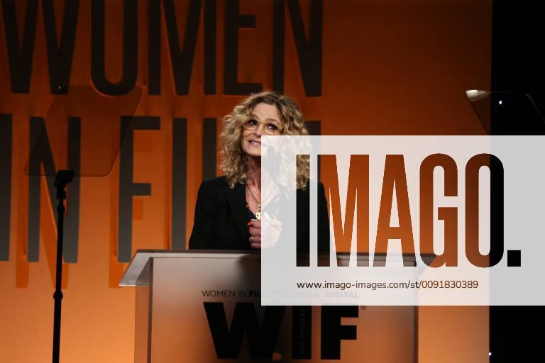 BEVERLY HILLS, CA - JUNE 12: Kyra Sedgwick at the 2019 Women In Film Annual Gala at the Beverly Hilton Hotel in Beverly Hills, California on June 12, 2019.