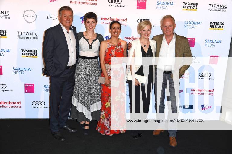 Thomas Ruehmann, Katharina Nesytowa, Sanam Afrashteh, Andrea Kathrin Loewig, Sven Sund at the Berlin TV Series Award 2019 at the TITANIC Hotel am Gendarmenmarkt in Berlin on 13 06 2019