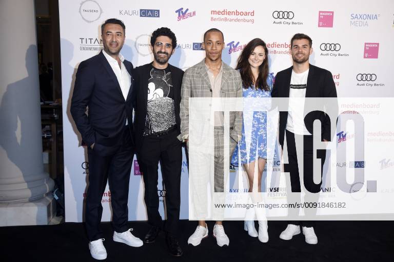 Mehmet Kurtulus, Reza Brojerdi, Jerry Hoffmann, Lea van Acken and Lucas Reiber at the presentation of the Berlin Series Award 2019 in the Titanic Hotel Gendarmenmarkt Berlin, 13 06 2019 Foto:xN.xKubelkax xFuturexImage